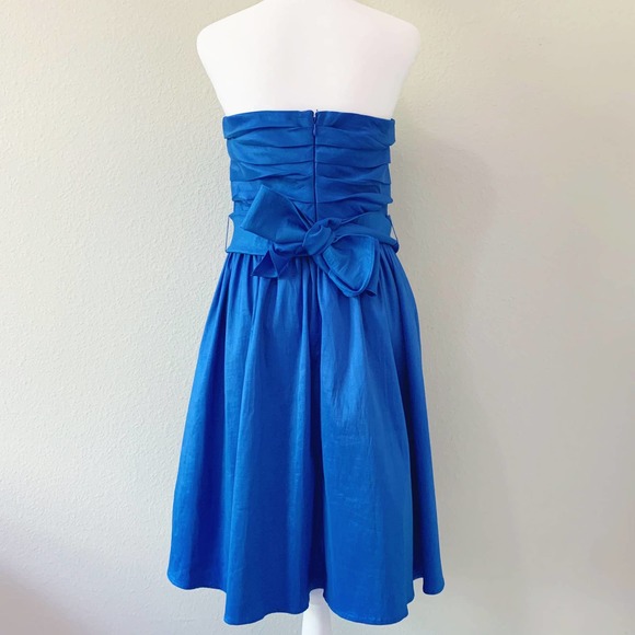 Calvin Klein | Blue Strapless Sweatheart Dress Size 12 - Picture 4 of 10
